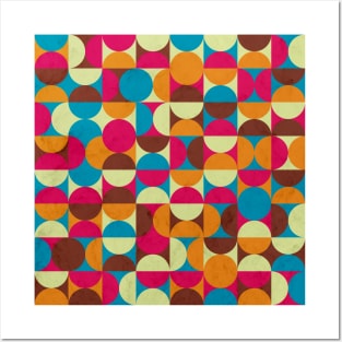 Energy Deco Retro Pattern Bubblegum Posters and Art